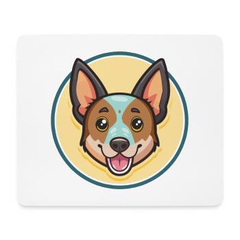 St. Miguel Rinder Hund Rasse Karikatur Kawaii Clipart - Mousepad (Querformat) - Weiß - Vorne