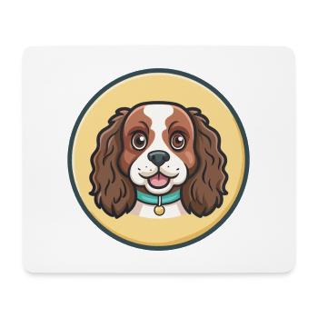 Toy Trawler Spaniel Dog Breed Funny Cartoon Kawaii - Mouse Pad (horizontal) - white - Front