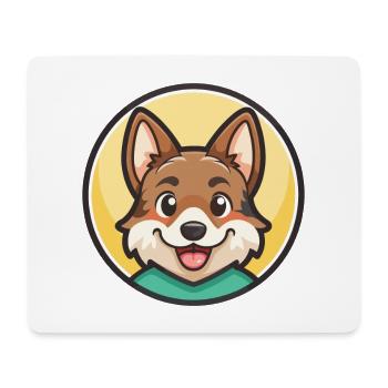 Volpino Italiano Hunderasse Cartoon Kawaii Clipart - Mousepad (Querformat) - Weiß - Vorne