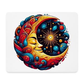 Mond - Mousepad (Querformat) - Weiß - Vorne