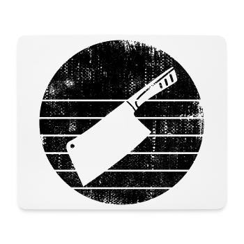 Croquis de couperet - Tapis de souris (format paysage) - blanc - Devant