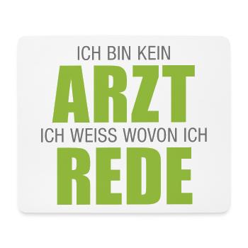 Arzt, Apotheke, Ich bin kein Arzt - Mousepad (Querformat) - Weiß - Vorne