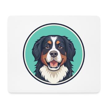 Bouvier Bernois Race Dessin animé Kawaii Clipart - Tapis de souris (format paysage) - blanc - Devant