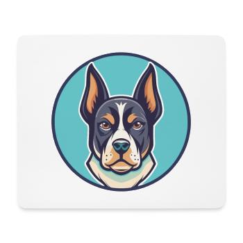 Bleu De Gascogne Hunderasse Cartoon Kawaii Clipart - Mousepad (Querformat) - Weiß - Vorne
