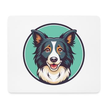 Border Collie Hunderasse Cartoon Kawaii Clipart Haustier - Mousepad (Querformat) - Weiß - Vorne