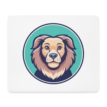 Carea Leones Hunderasse Cartoon Kawaii Clipart Haustier - Mousepad (Querformat) - Weiß - Vorne