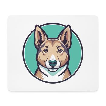 Carolina Chien Race Coloré Dessin animé Kawaii Clipart - Tapis de souris (format paysage) - blanc - Devant