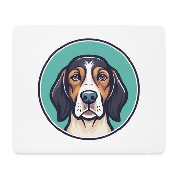 Bruno Jura Hound Hund Rasse Cartoon Kawaii Clipart - Mousepad (Querformat) - Weiß - Vorne