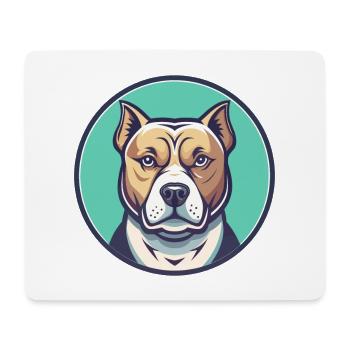 Bully Kutta Race de chien Drôle Dessin animé Kawaii Clipart - Tapis de souris (format paysage) - blanc - Devant