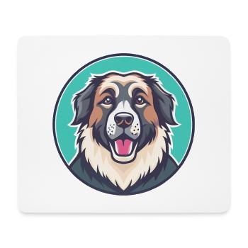 Caucasian Shepherd Dog Breed Cartoon Kawaii - Mouse Pad (horizontal) - white - Front