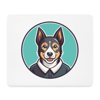 Cesky Strakaty Pes Dog Breed Cartoon Kawaii - Mouse Pad (horizontal) - white - Front