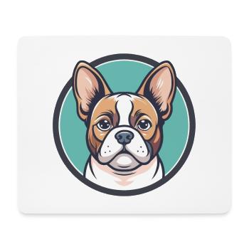 Chien Francais Blanc Et Orange Dog Breed Cartoon - Mouse Pad (horizontal) - white - Front