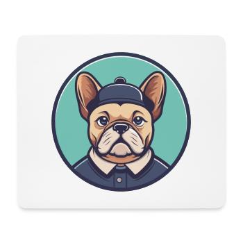 Chien Francais Dog Breed Cartoon Kawaii Clipart - Mouse Pad (horizontal) - white - Front