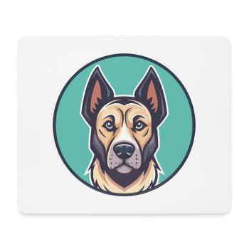 Cimarron Uruguayo Chien Race Dessin animé Kawaii Clipart - Tapis de souris (format paysage) - blanc - Devant