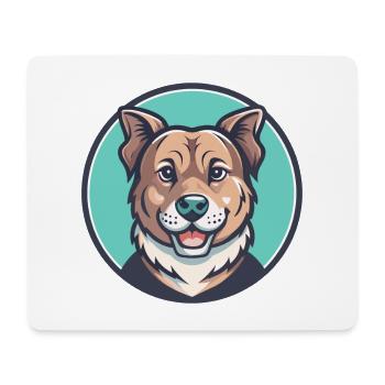 Florida Braune Hunderasse Karikatur Kawaii Clipart Haustier - Mousepad (Querformat) - Weiß - Vorne