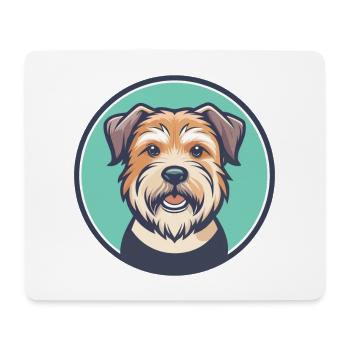 Glen Of Imaal Terrier Chien Race Dessin Animé Kawaii Pet - Tapis de souris (format paysage) - blanc - Devant