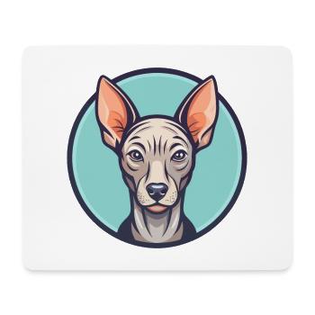 Inca Hairless Dog Breed Cartoon Kawaii Clipart Pet - Mouse Pad (horizontal) - white - Front