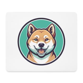 Jindo Dog Breed Cartoon Kawaii Clipart Animal Pet - Mouse Pad (horizontal) - white - Front