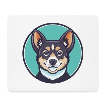 Kuchi Hund Rasse Cartoon Kawaii Clipart Tier Haustier - Mousepad (Querformat) - Weiß - Vorne