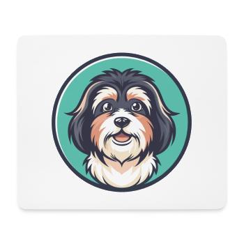 Lowchen Hunderasse Cartoon Figur Kawaii Clipart - Mousepad (Querformat) - Weiß - Vorne