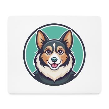 Lapinporokoira Hunderasse Cartoon Kawaii Clipart - Mousepad (Querformat) - Weiß - Vorne