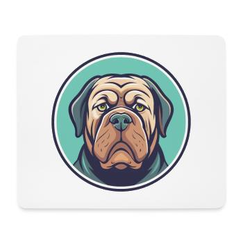 Neapolitanische Dogge Hunderasse Karikatur Kawaii - Mousepad (Querformat) - Weiß - Vorne
