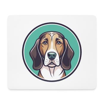 Norman Hound Hund Rasse Cartoon Kawaii Clipart Haustier - Mousepad (Querformat) - Weiß - Vorne