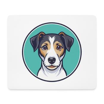 Parson Russell Terrier Dog Breed Cartoon Kawaii - Mouse Pad (horizontal) - white - Front