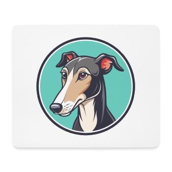 Polnischer Windhund Hunderasse Cartoon Kawaii Clipart - Mousepad (Querformat) - Weiß - Vorne