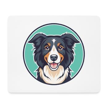 Picardy Sheepdog Dog Breed Cartoon Kawaii Clipart - Mouse Pad (horizontal) - white - Front