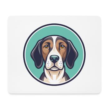 Pointer chien race dessin animé personnage Kawaii Clipart - Tapis de souris (format paysage) - blanc - Devant