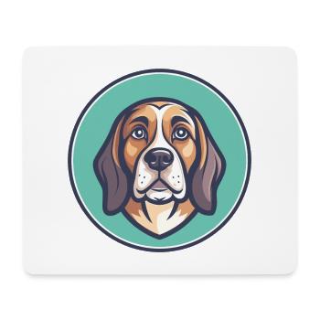 Posavac Chien Chien Race Dessin Animé Kawaii Clipart Animal de compagnie - Tapis de souris (format paysage) - blanc - Devant