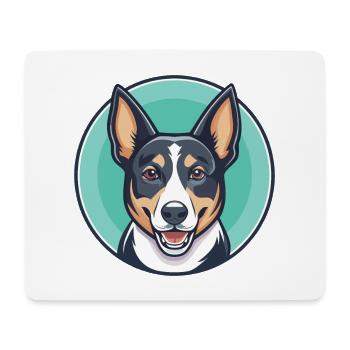 Heiliger Miguel Vieh Hund Rasse Lustige Karikatur Kawaii - Mousepad (Querformat) - Weiß - Vorne