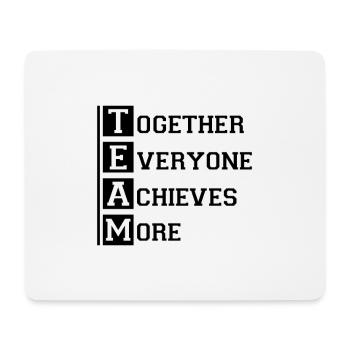 TEAM Together Everyone Achieves More - Mousepad (Querformat) - Weiß - Vorne