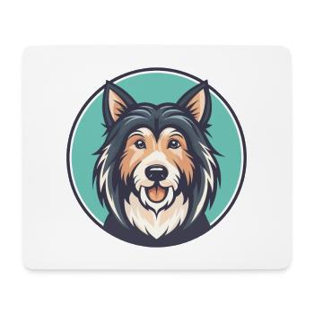 South Russian Ovcharka Dog Breed Cartoon Kawaii - Mouse Pad (horizontal) - white - Front