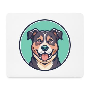 Stephens Cur Dog Breed Cartoon Kawaii Clipart Pet - Mouse Pad (horizontal) - white - Front