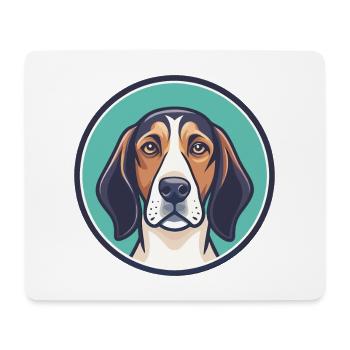 Treeing Walker Coonhound Dog Breed Cartoon Kawaii - Mouse Pad (horizontal) - white - Front