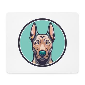 Thai Ridgeback Hund Rasse Cartoon Kawaii Clipart - Mousepad (Querformat) - Weiß - Vorne