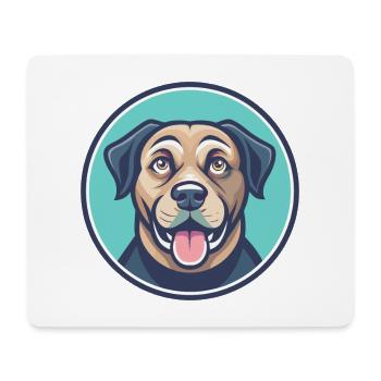 Tosa Hunderasse Cartoon Kawaii Clipart Illustration - Mousepad (Querformat) - Weiß - Vorne