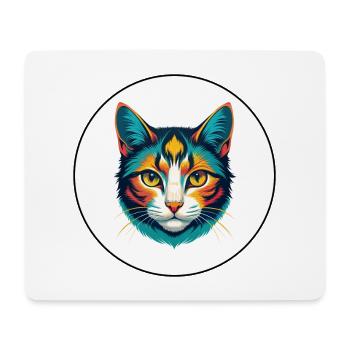 Domestic Cat Breed Cartoon Kawaii Animal Pet - Mouse Pad (horizontal) - white - Front