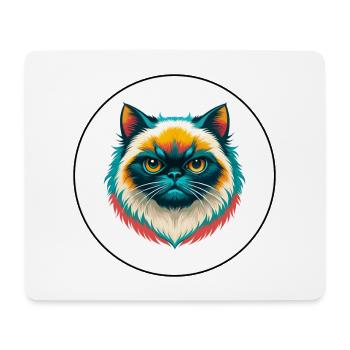 Himalaya-Katzenrasse Karikatur Kawaii Tier Haustier - Mousepad (Querformat) - Weiß - Vorne
