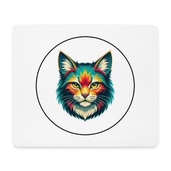 Highlander Katzenrasse Cartoon Kawaii Tier Haustier - Mousepad (Querformat) - Weiß - Vorne