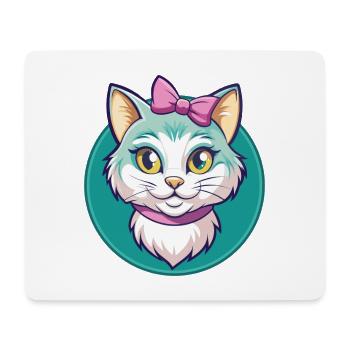 Chantilly Tiffany Katzenrasse Karikatur Kawaii Tier - Mousepad (Querformat) - Weiß - Vorne
