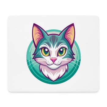 Hauskatze Rasse Karikatur Kawaii Tier Haustier - Mousepad (Querformat) - Weiß - Vorne