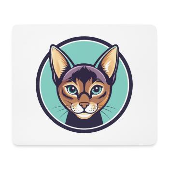 Havanna Braune Katze Rasse Karikatur Kawaii Tier Haustier - Mousepad (Querformat) - Weiß - Vorne