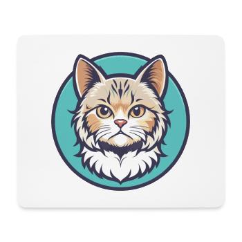 Selkirk Rex Katzenrasse Cartoon Kawaii Tier Haustier - Mousepad (Querformat) - Weiß - Vorne