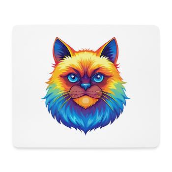 Himalaya Katze Rasse Karikatur Kawaii Tier Haustier - Mousepad (Querformat) - Weiß - Vorne