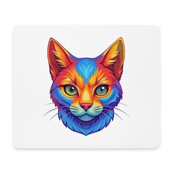 European Shorthair Cat Breed Cartoon Kawaii Animal - Mouse Pad (horizontal) - white - Front