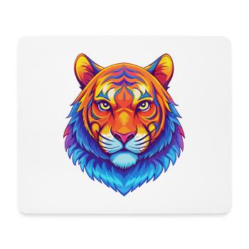 Tiger Cat Breed Cartoon Kawaii Animal Pet - Mouse Pad (horizontal) - white - Front