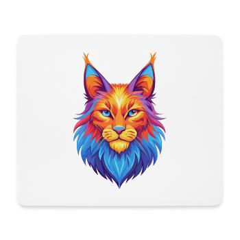 Maine Coon Cat Breed Cartoon Kawaii Animal Pet - Mouse Pad (horizontal) - white - Front